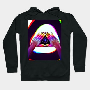 Psychedelic Energy Hands 5 (GIF) Hoodie